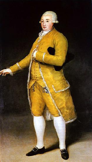 Francisco de Goya Portrait of Francisco Cabarres Sweden oil painting art